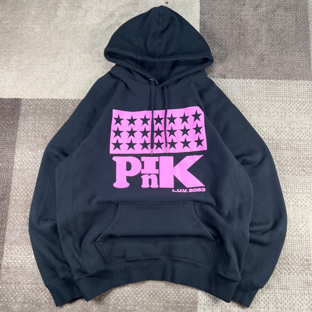 Lil Uzi Vert Pink Tape Tour 2023 Concert Hoodie Sweatshirt Mens XL Hip Hop Rap
